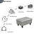 Faux Leather Ottoman-1103851044-1103851054