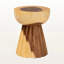 Table d'appoint en grain naturel Nami dans un style bohème moderne pour le salon ou la chambre à coucher