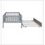 Wood Daybed with Trundle and Fence Guardrails-1171555873-1171555871