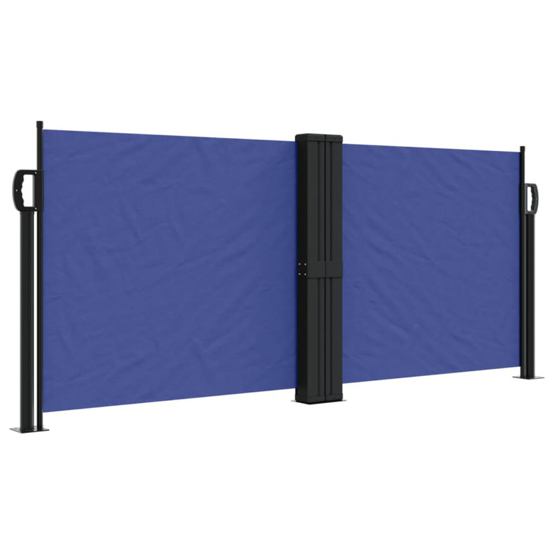 Retractable Side Awning, 100" H x 1000" W, Blue