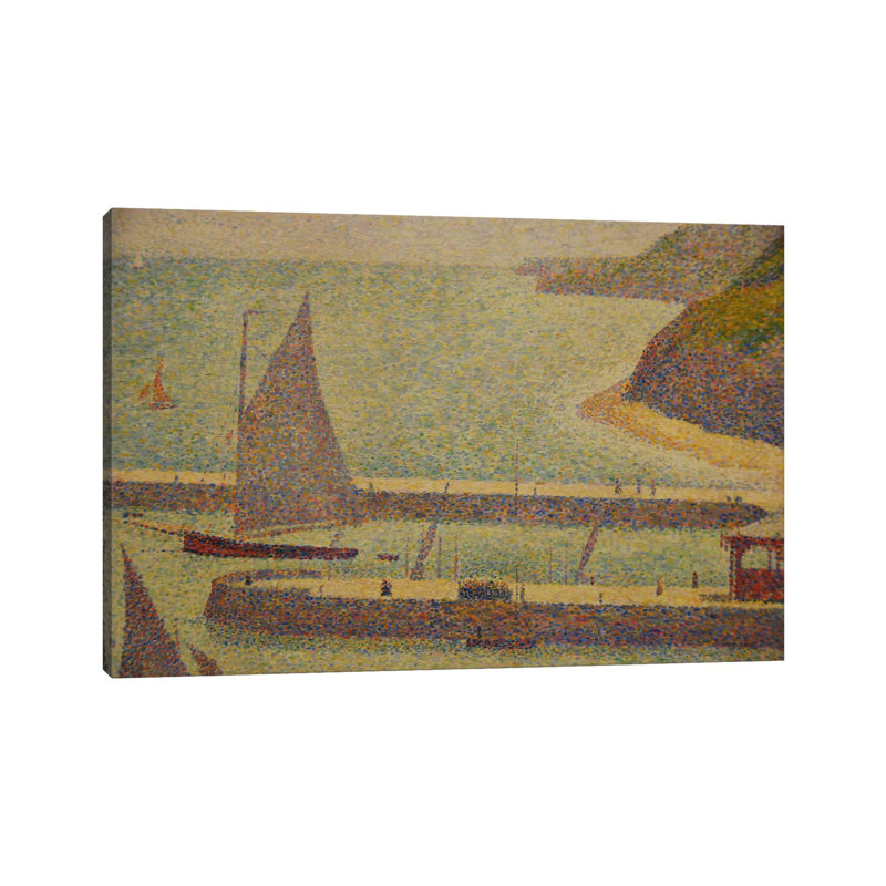 Port En Bressin by Georges Seurat - Wrapped Canvas Print, 101.6 cm H x 66.04 cm W x 1.91 cm D