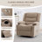 Manual 360° Swivel Bryd, Rocking Bryd Chair With Cup Holder, Single Seat Bryd Chair For Adults, Glider Bryd,For Living Room,Bedroom,Nursery-2067957443