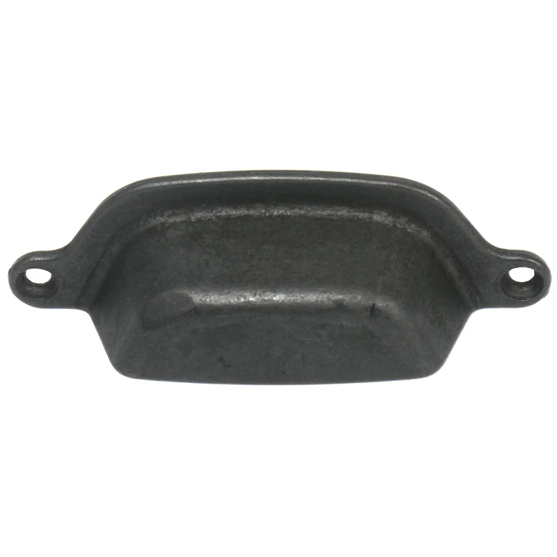 Riverstone Cup / Bin Pull, Oil Rubbed Bronze, 3"