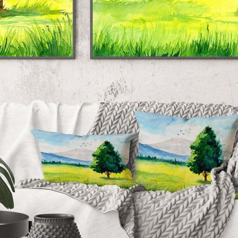 Coussin The Field, 16 po x 16 po