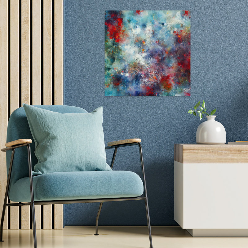 Art contemporain, art contemporain abstrait, H 18 po x l 18 po