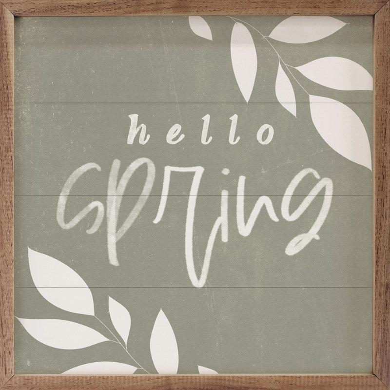 Hello Spring Green, H 16 po x l 16 po