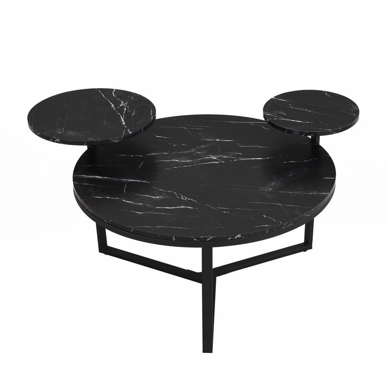 Modern Coffee Table With Two Display Shelve