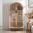Beige + Burlywood Solid Wood Display Cases