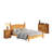 Enye 3 Piece Bedroom Set, One Nightstand, One Bed & One Large Dresser, Solid Wood Rustic Farmhouse Style-117194694
