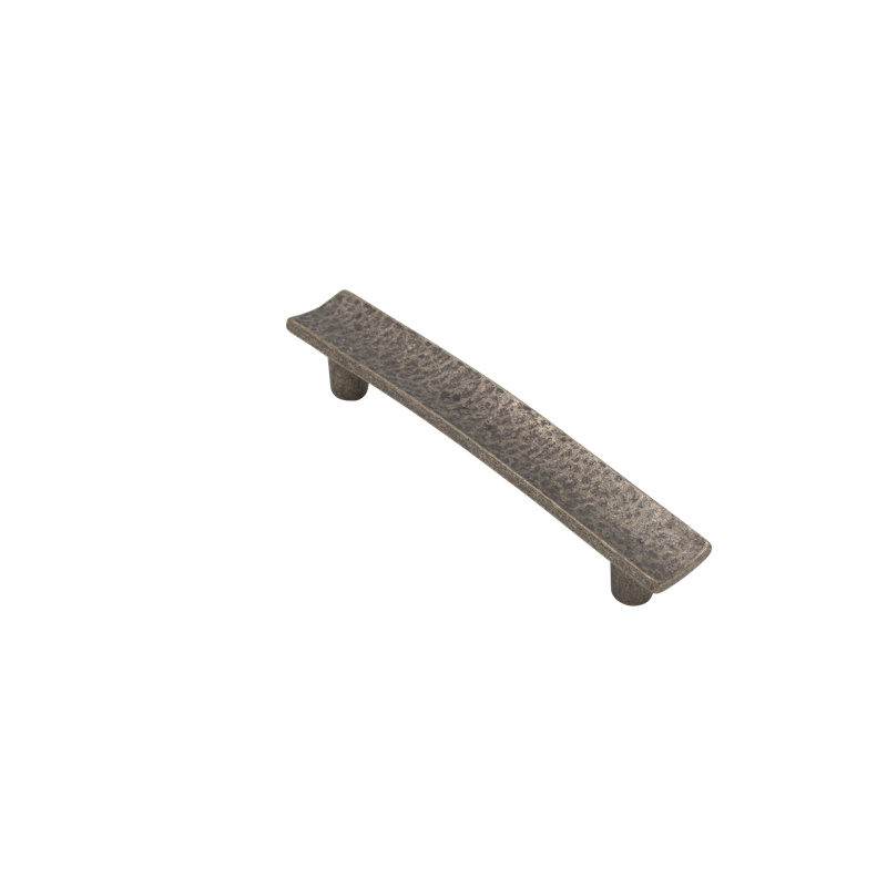 Martellata Bar / Handle Pull, Old Pewter, 5 1/16"