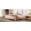 Structure de lit plateforme en bois de bambou sec 12 pouces, avec lattes de bois et support en métal, aucun sommier requis, assemblage facile, naturel-1925484230-1925484234