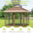 12x12ft Instant Pop Up Gazebos,Modern Waterproof Canopy Tent with Mosquito Netting,Outdoor Canopy Shelter with Wheeled Carry Bag for Patio/Garden/Backyard-114364872