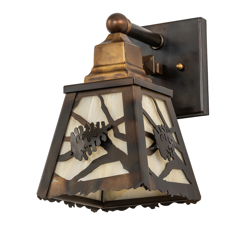 6" Wide Spruce Pine Wall Sconce