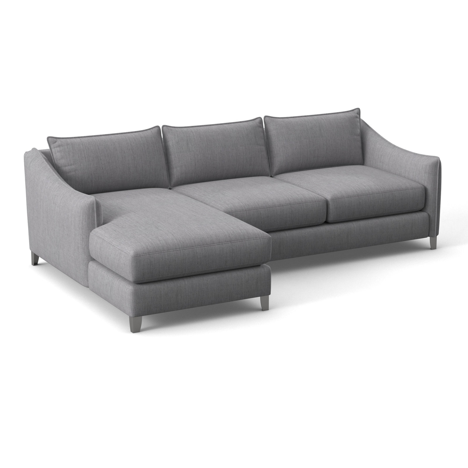 Seyfried 101 " Patio Sectional, Canvas Granite Sunbrella® Canvas