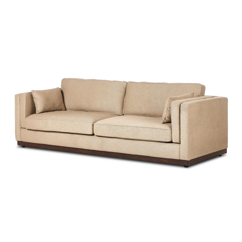 Lawrence Sofa, Nova Taupe 100% Polyester, 34" H x 108" W x 40.75" D