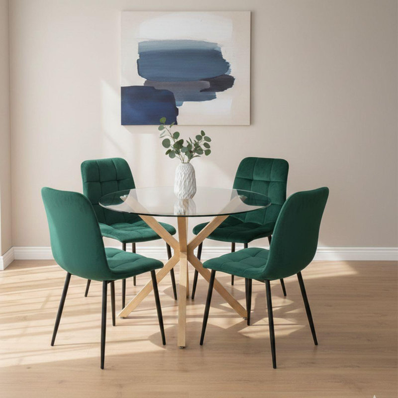 4 - Person Dining Set, Green