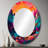 Peytan Vibrant Sunset Shining Over Mountains III - Mountains Decorative Mirror, Orange Wall Mirror, Printed Metal Art-1685267892-1685267899