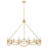Leona Twelve-Light Hand-Leafed Round Chandelier