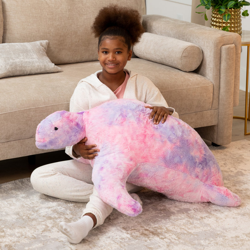 Pouf et pouf Raven-Symoné Shelly The Turtle Sea Buddy, Similifourrure rose clair