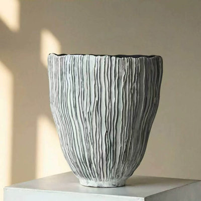 Gray Wabi‑Sabi Style Novelty Ceramic Table Vase