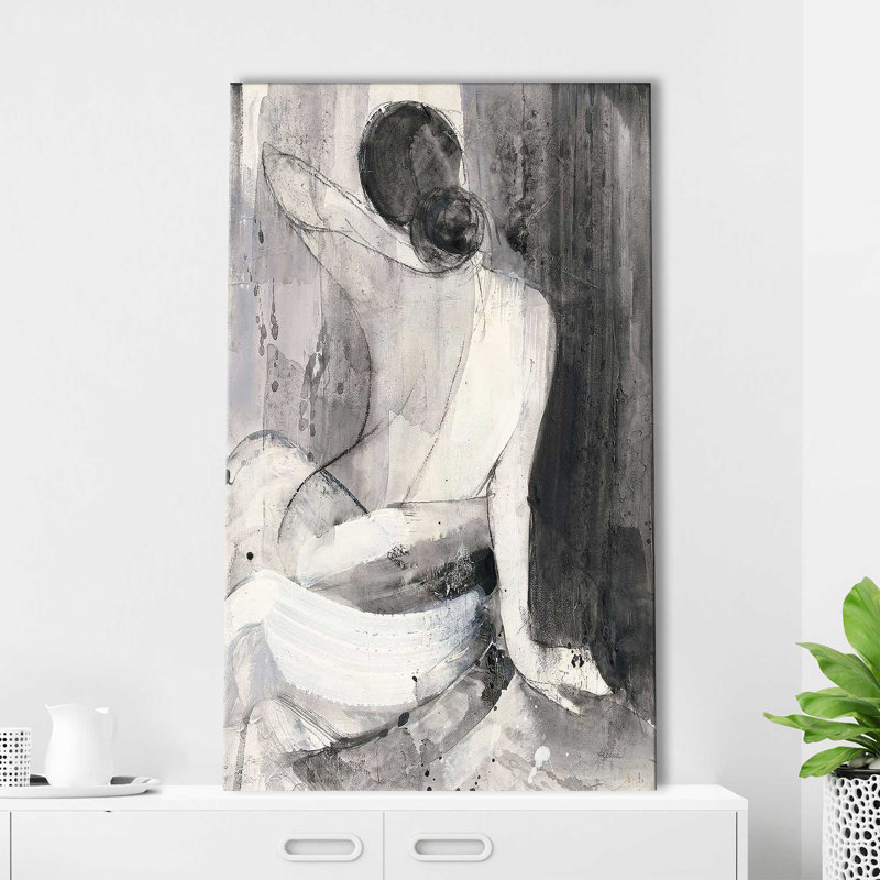«Evening II» par Albena Hristova - Peinture, Toile tendue, H 60 po x l 36 po x P 1,5 po
