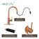Pull Down Kitchen Faucet with Single Handle and Deck Plate