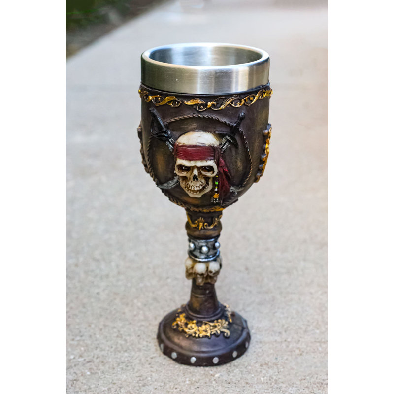 Verre à vin Nautical Skull