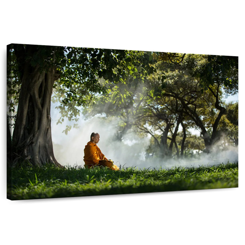 Kerrick Buddhist Monk Meditating, 26" H x 39" W