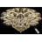 Dhamender Dimmable LED Empire Chandelier Living room Badroom 3000K-6000K