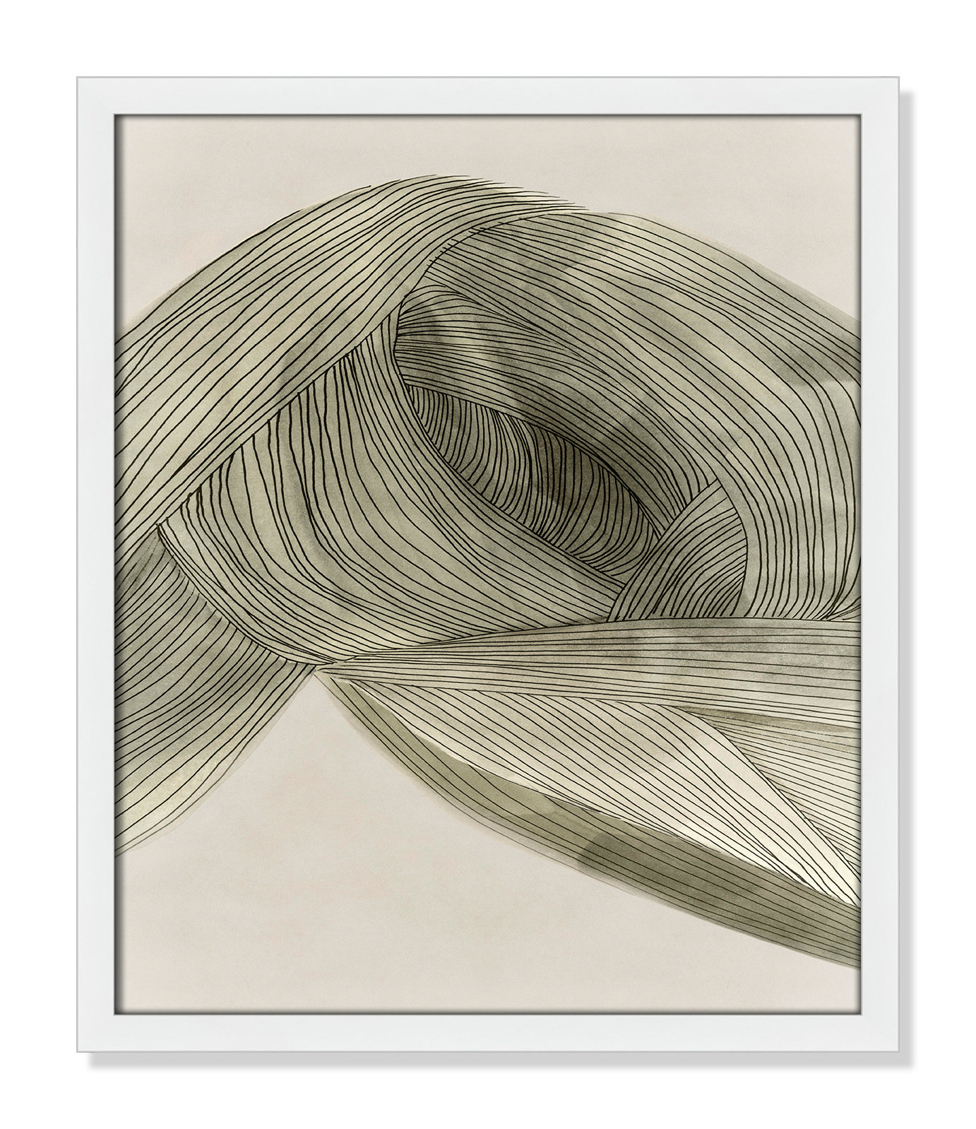 Arnell "Dreaming in Pastel I" Painting, 19" H x 16" W x 0.75" D, Satin White