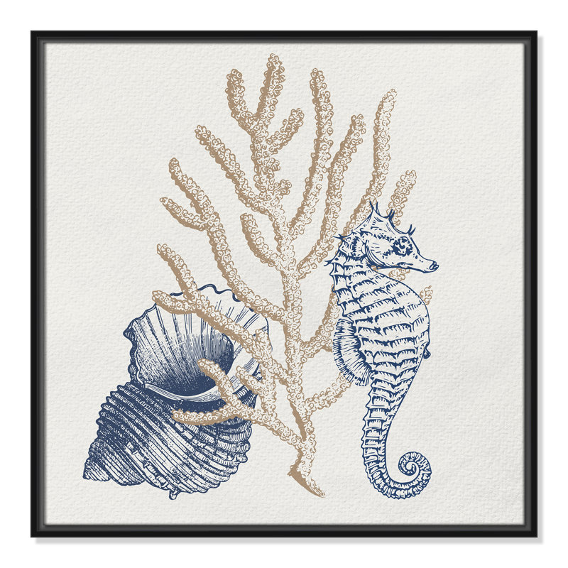 «Into the Sea II» par Kimberly Allen, Noir, H 25,5 po x l 25,5 po