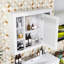 Armoire murale de salle de bain avec miroir et tablettes de rangement-115142047