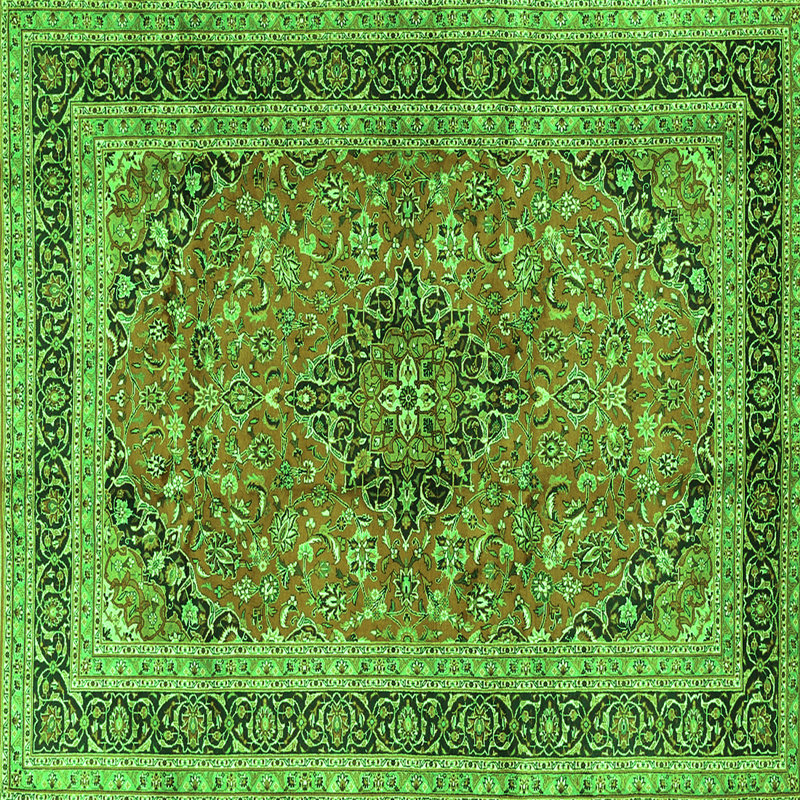 Washable Oriental Indoor Rug, Square 8'