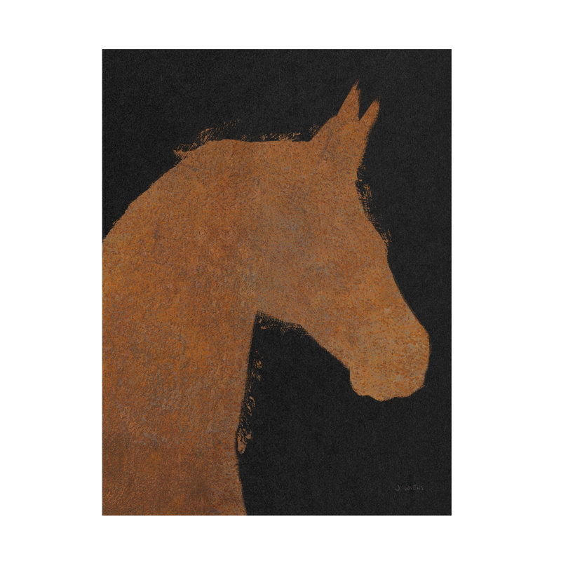 Art mural sur toile «Bacheline James Wiens Equine II», H 19 po x l 14 po