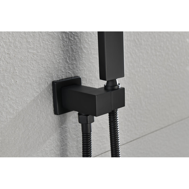 Douche de pluie 12 po, Matte Black