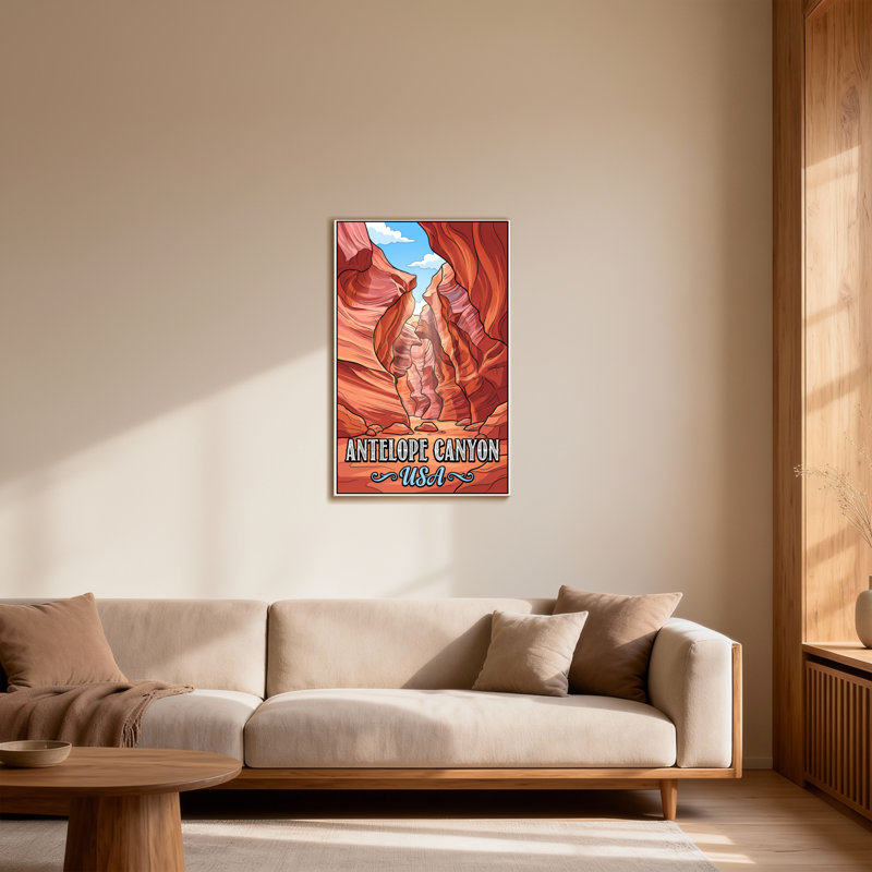 «Scenic & Cityscapes Antelope Canyon Usa», reproduction d'art, H 18 po x l 12 po