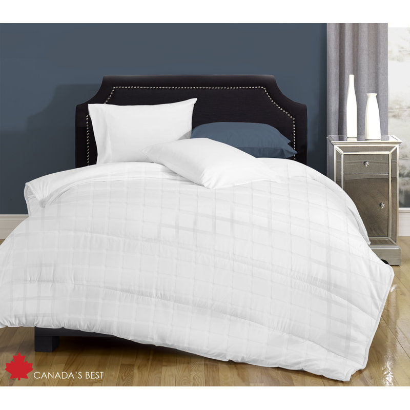 Édredon en duvet de polyester synthétique très chaud, Blanc, Simple
