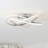Kamorion 1-Light LED Flush Mount Ceiling Triac Dimmable Flower Shape-1985873205