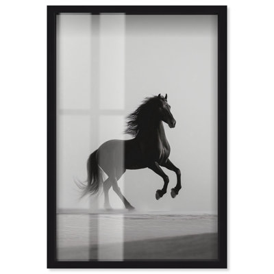 Storm Runner I, Shadowbox, reproduction d'art par Art Remedy, cadre noir, 31 x 46