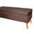 17" Tall Storage Bench Suede