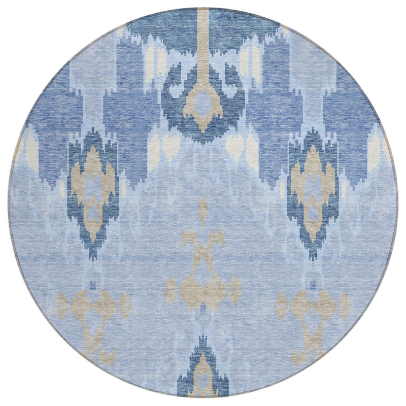 Tapis rond ivoire 8 po