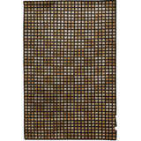 Hand-Knotted High-Quality Black and Taupe Area Rug