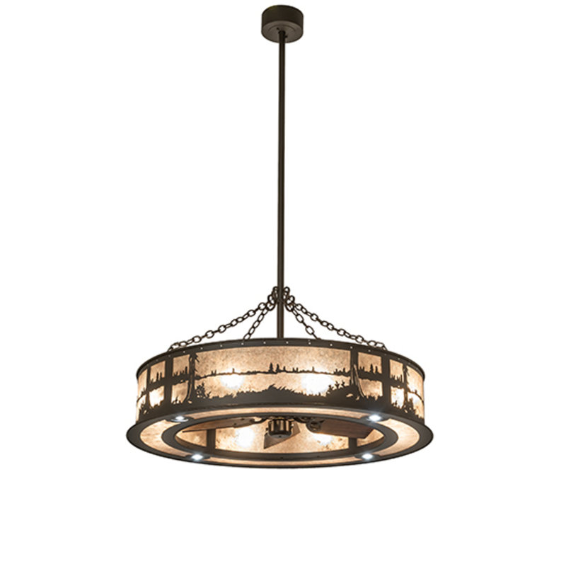 Quiet Pond Downrod Ceiling Fan