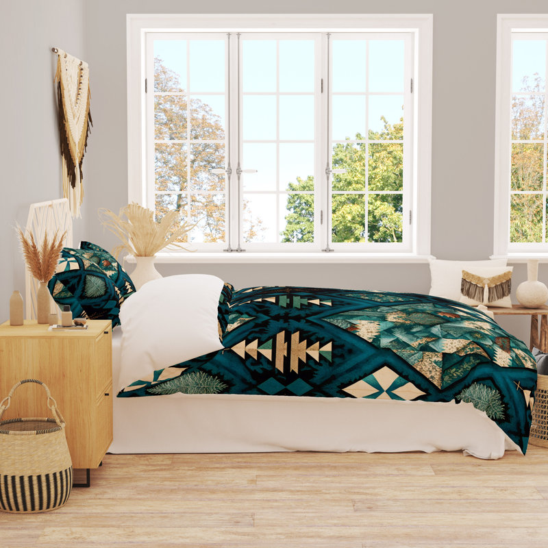 Abstract Duvet Cover, King Duvet Cover + 2 King Shams