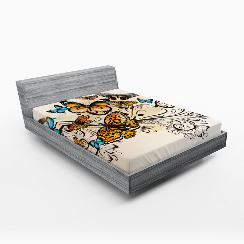 Ensemble de 2 draps-housse Ambesonne, Drap-housse pour très grand lit