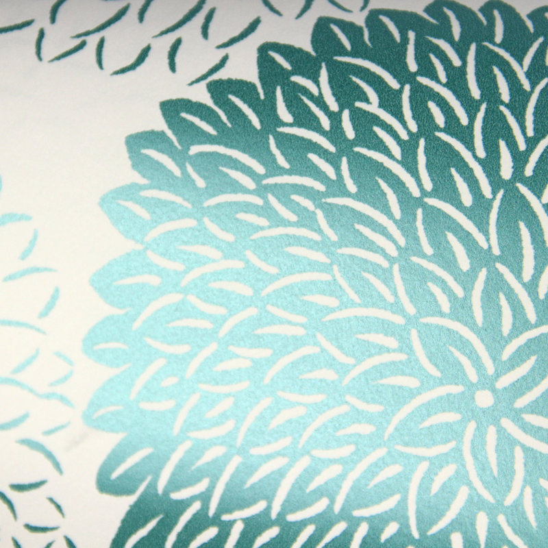 Floral Roll, Turquoise