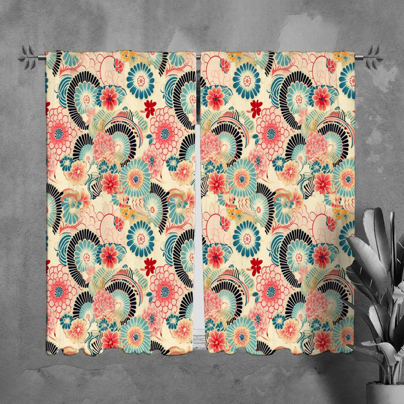 Ticara Polyester Room Darkening Curtain Pair, L 20 po x L 61 po