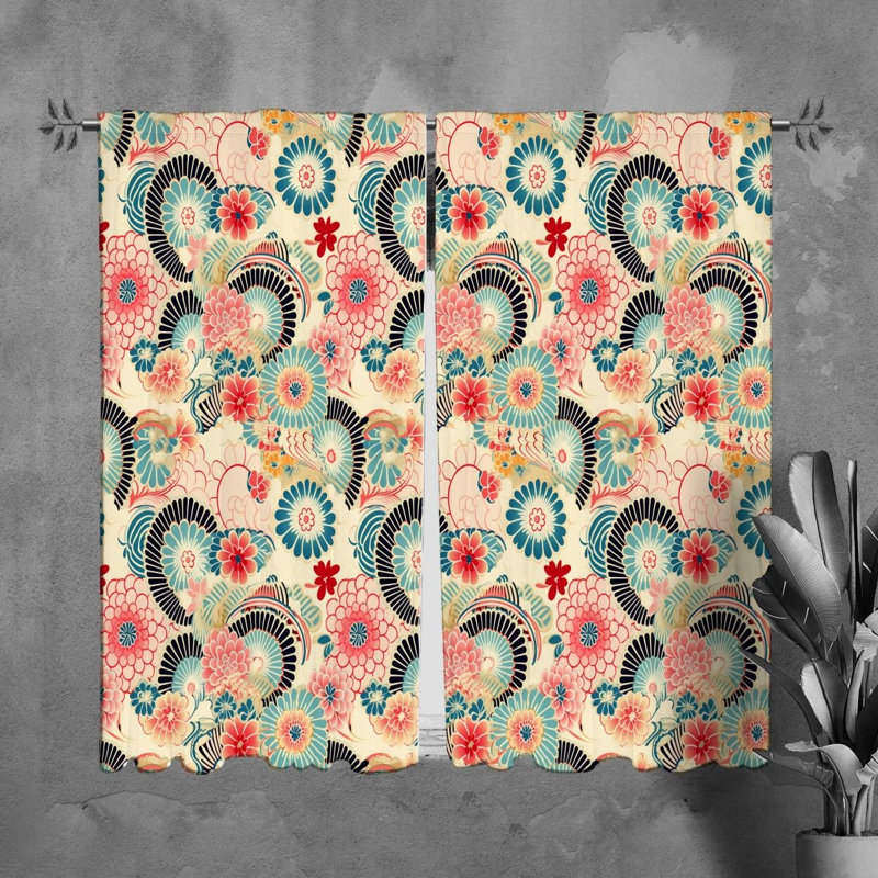 Ticara Polyester Room Darkening Curtain Pair, L 40 po x L 61 po