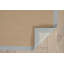 Tapis berbère beige fait à la main avec bordure en coton bleu glacier Nannette-533372378
