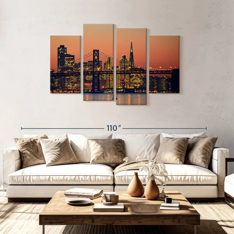«Sirci Vibrant», horizon de San Francisco, H 48 po x l 75 po